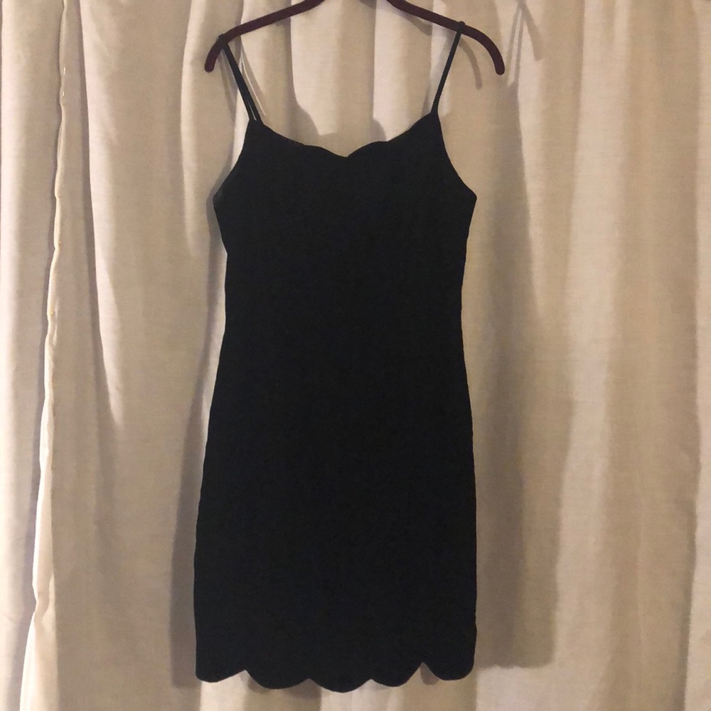 Black velvet dress